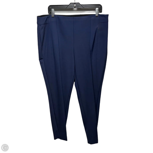Gramercy Pants Designer By Lafayette 148 In Navy, Size: 18