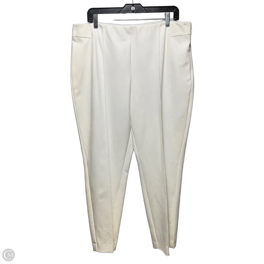 Gramercy Pants Designer By Lafayette 148 In White, Size: 18
