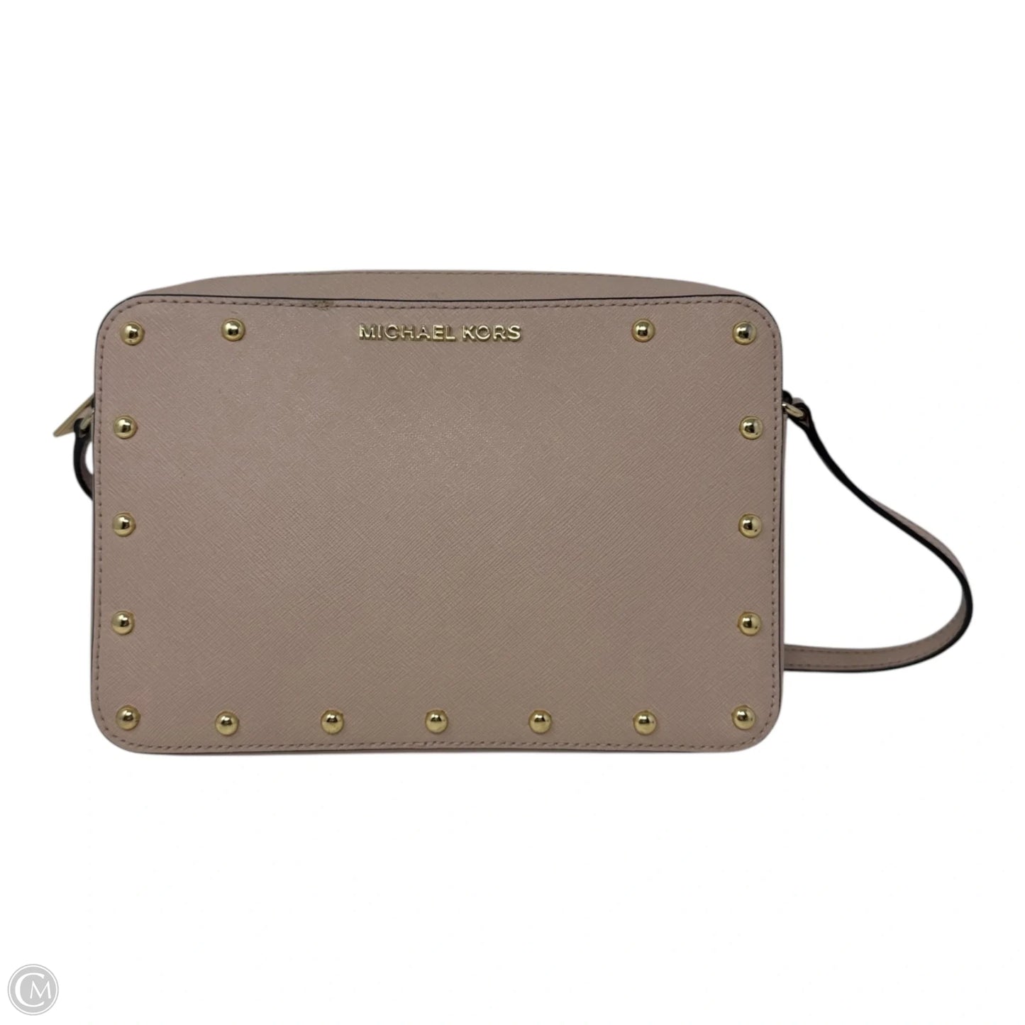 Sandrine Studded Saffiano Leather Crossbody Bag By Michael By Michael Kors, Size: Small