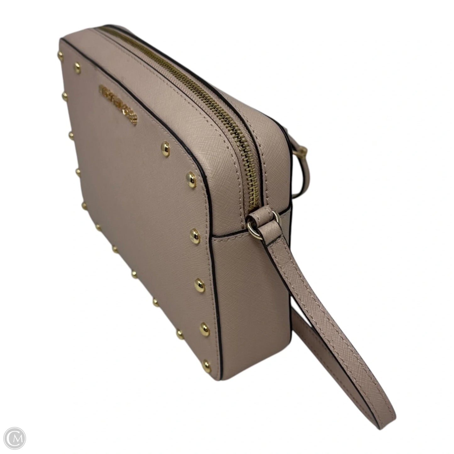 Sandrine Studded Saffiano Leather Crossbody Bag By Michael By Michael Kors, Size: Small