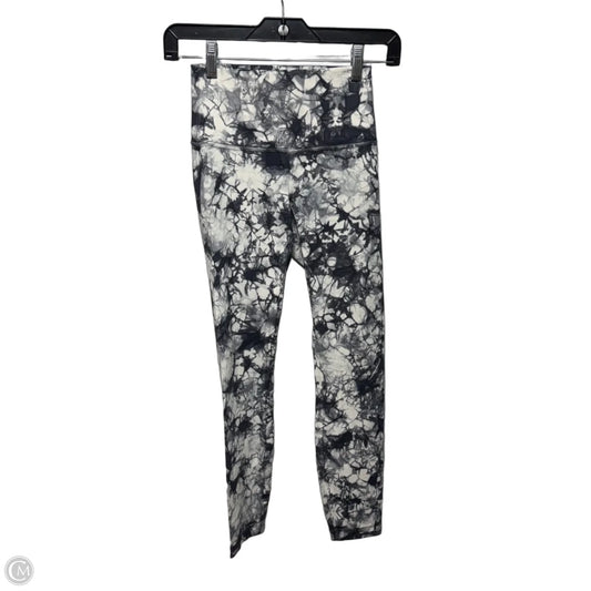 Athletic Leggings By Lululemon In Cream & Grey, Size: 2