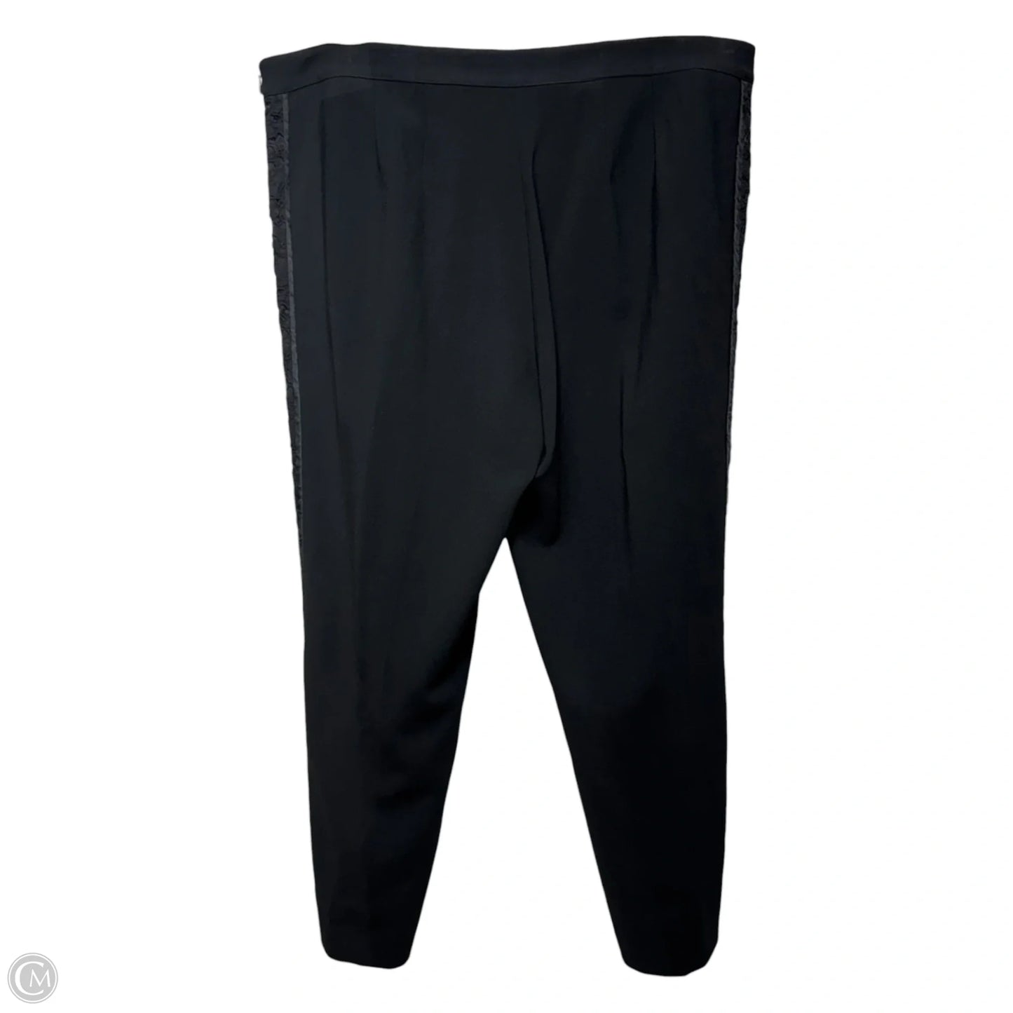 Jennifer Pants Luxury Designer By St John Collection In Black, Size: 14