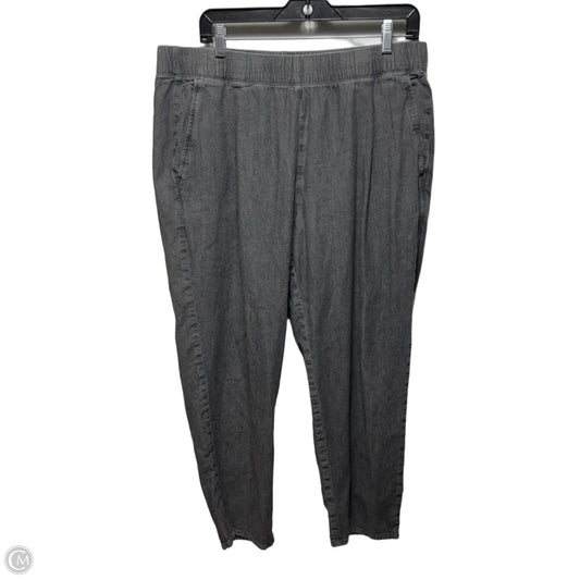 Pants Cropped By Eileen Fisher In Grey, Size: L