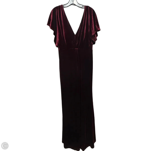 Dress Party Long By Revelry In Maroon, Size: 12