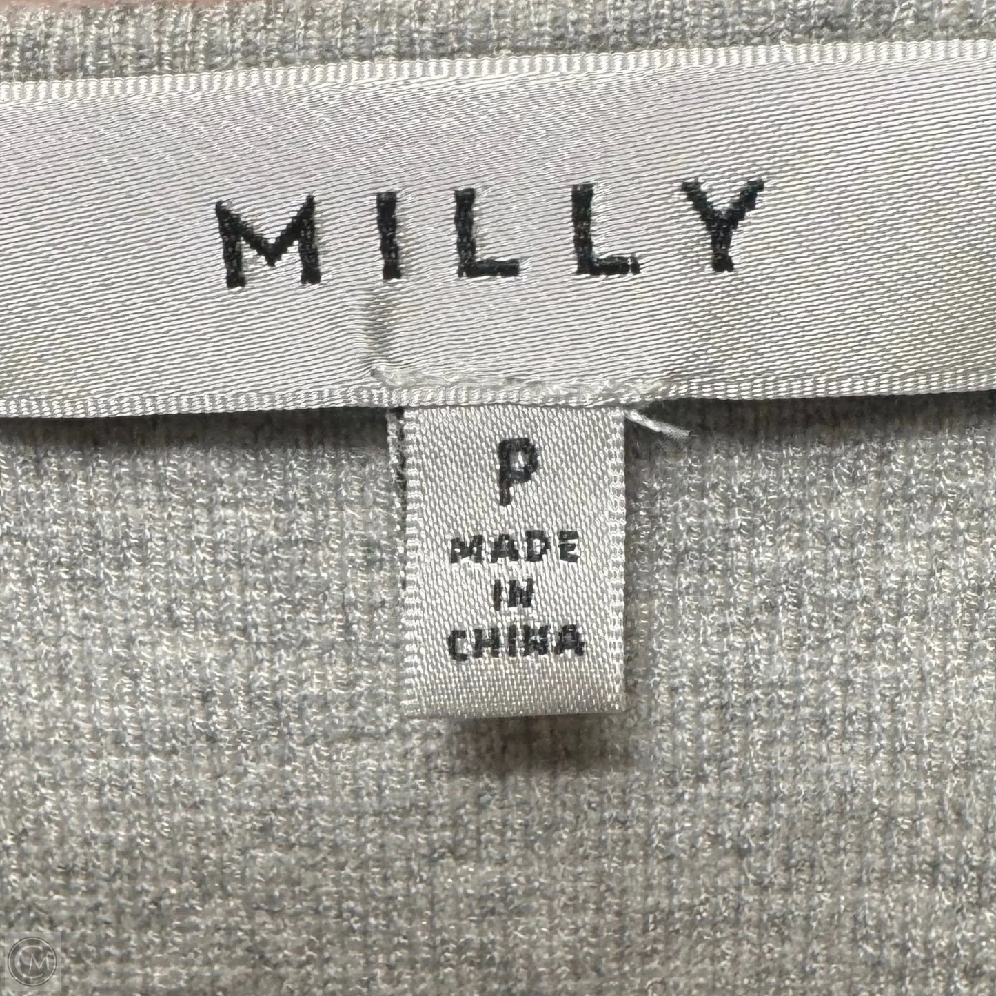 Top Short Sleeve By Milly In Grey, Size: S