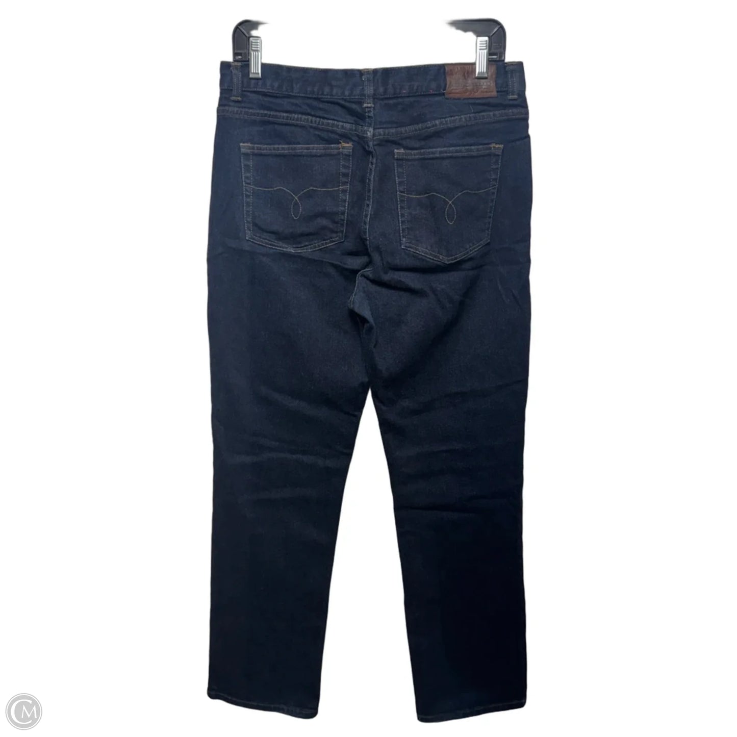 Jeans Straight By Lauren By Ralph Lauren In Blue Denim, Size: 10