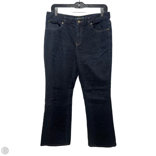 Jeans Boot Cut By Lauren By Ralph Lauren In Blue Denim, Size: 10p