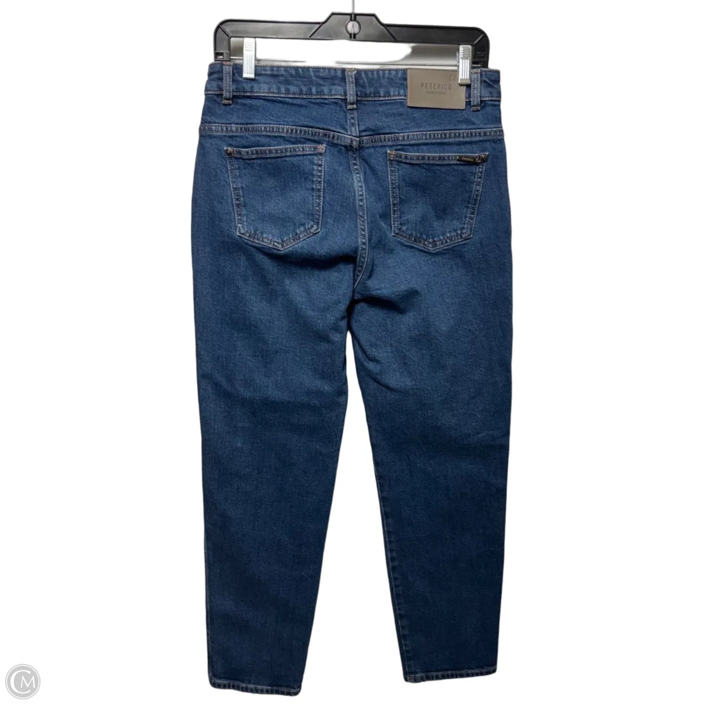 Jeans Straight By Peserico In Blue Denim, Size: 10/44
