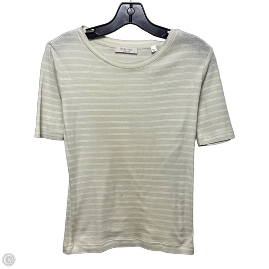 Top Short Sleeve By Pashnia In Striped Pattern, Size: M