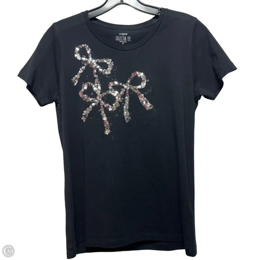 Top Short Sleeve By J. Crew In Black, Size: S