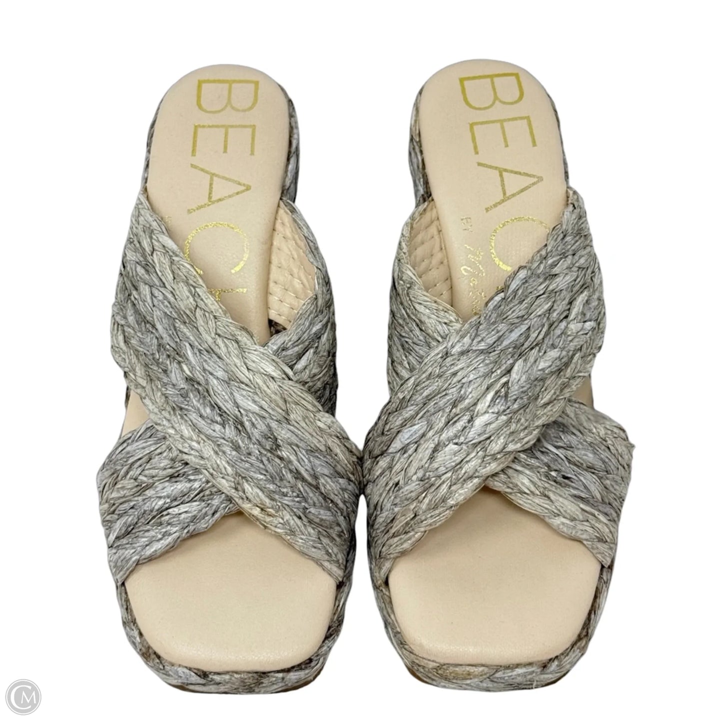 Sandals Heels Wedge By Matisse In Grey, Size: 8