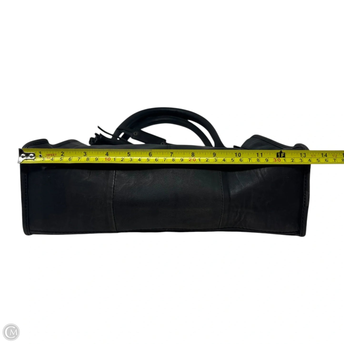 Handbag Leather By Diba, Size: Medium