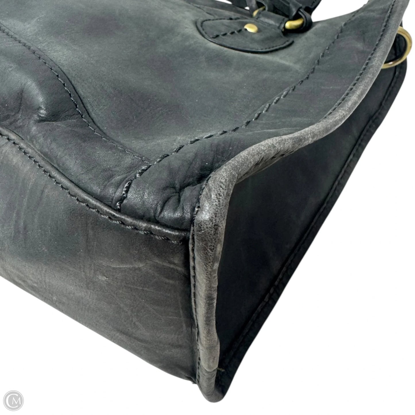 Handbag Leather By Diba, Size: Medium