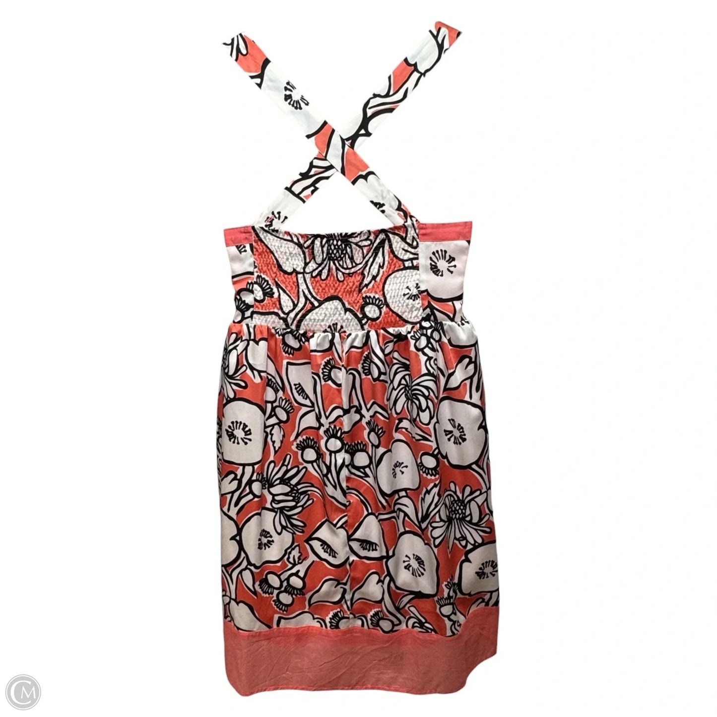 Cotton Silk Dress Casual Short By Nick And Mo In Floral Print, Size: M