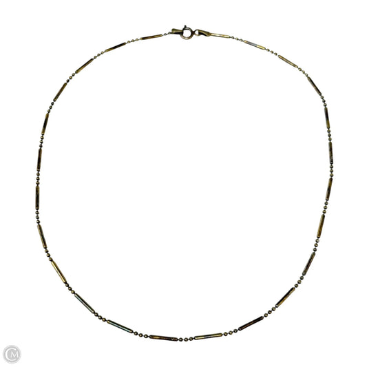 Italian Sterling Silver Bar & Bead Necklace