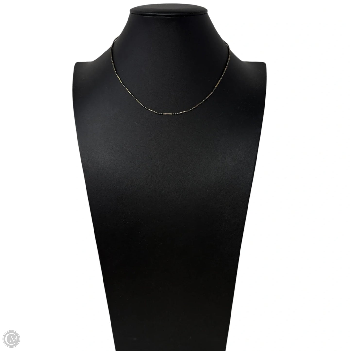 Italian Sterling Silver Bar & Bead Necklace