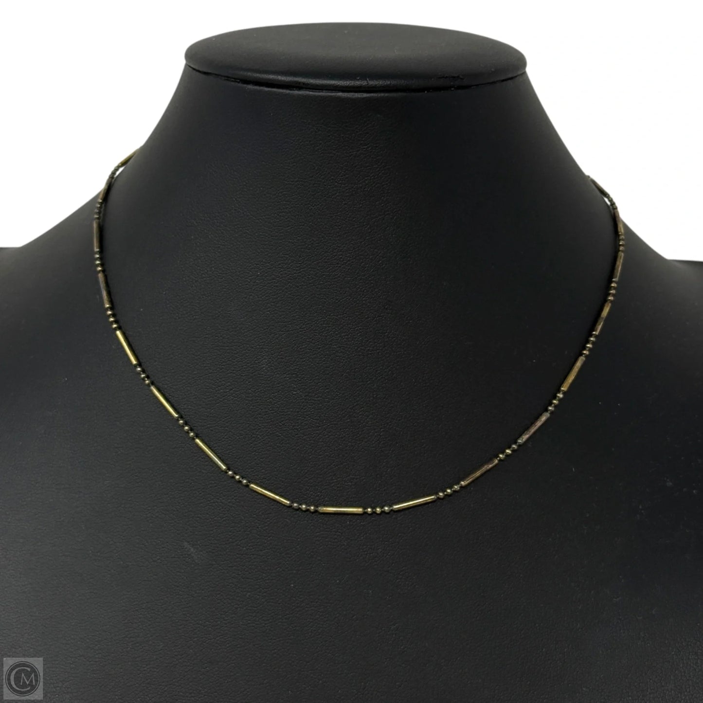 Italian Sterling Silver Bar & Bead Necklace
