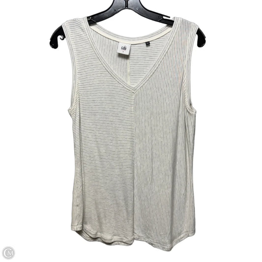 Top Sleeveless By Cabi In Striped Pattern, Size: S