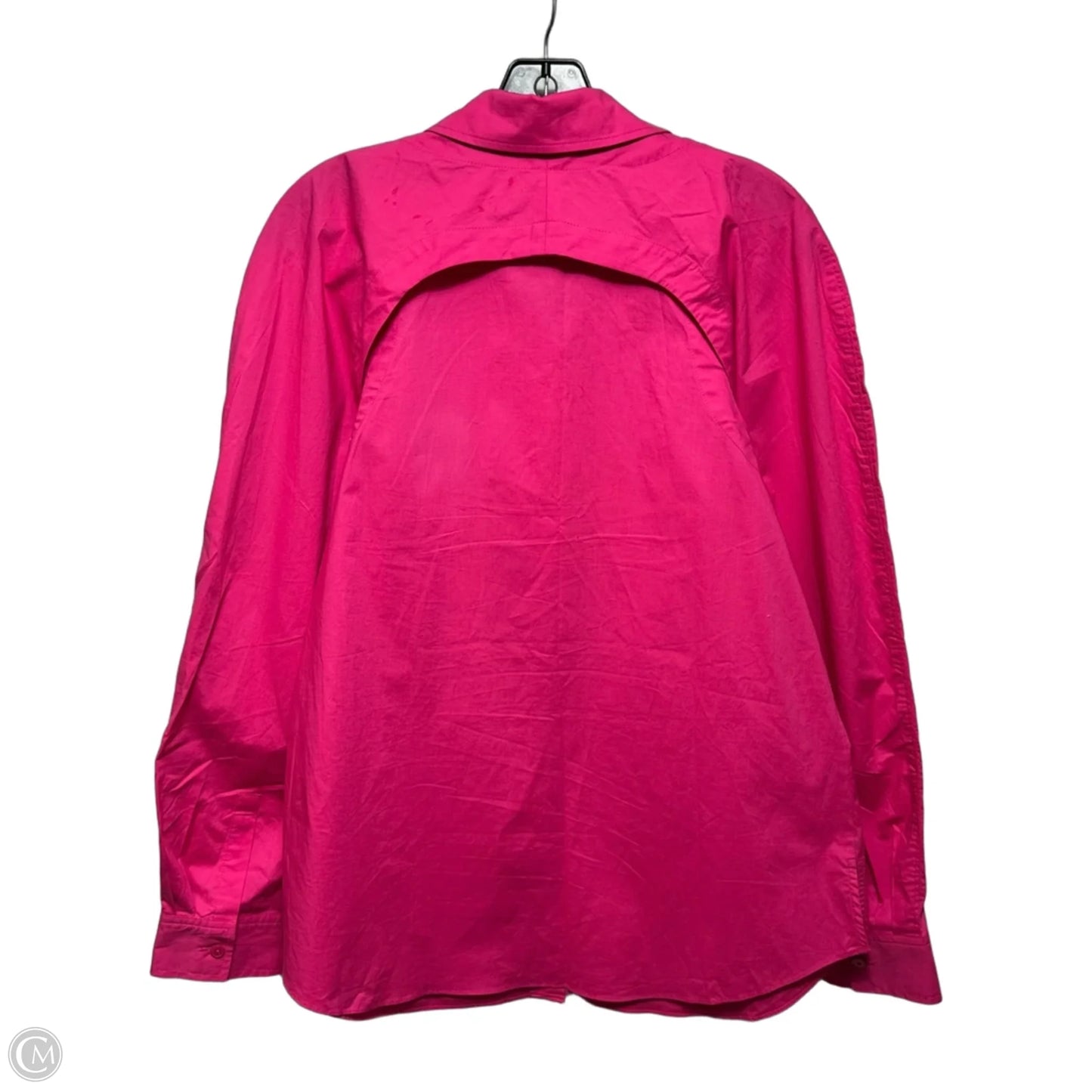 Casper Poplin Cutout Top Long Sleeve Designer By Derek Lam In Pink, Size: 10