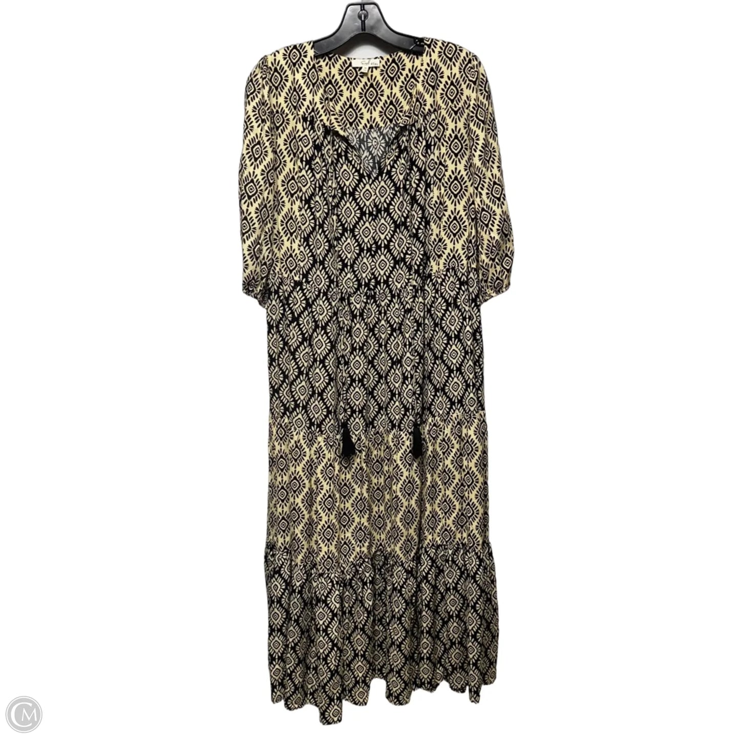 Dress Casual Maxi By Easel In Black & Cream, Size: M