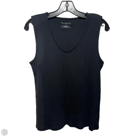 Tank Top By Talbots In Black, Size: M