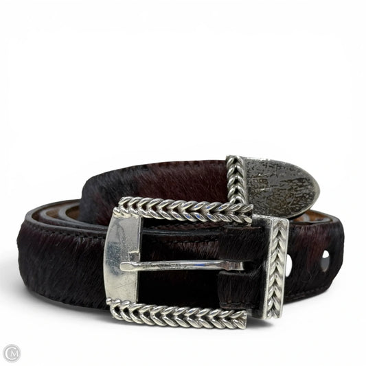 Beyond Classic Sterling Silver Buckle Set & Calf Hair Belt Strap By Pat Areias, Size: X-Large (42)