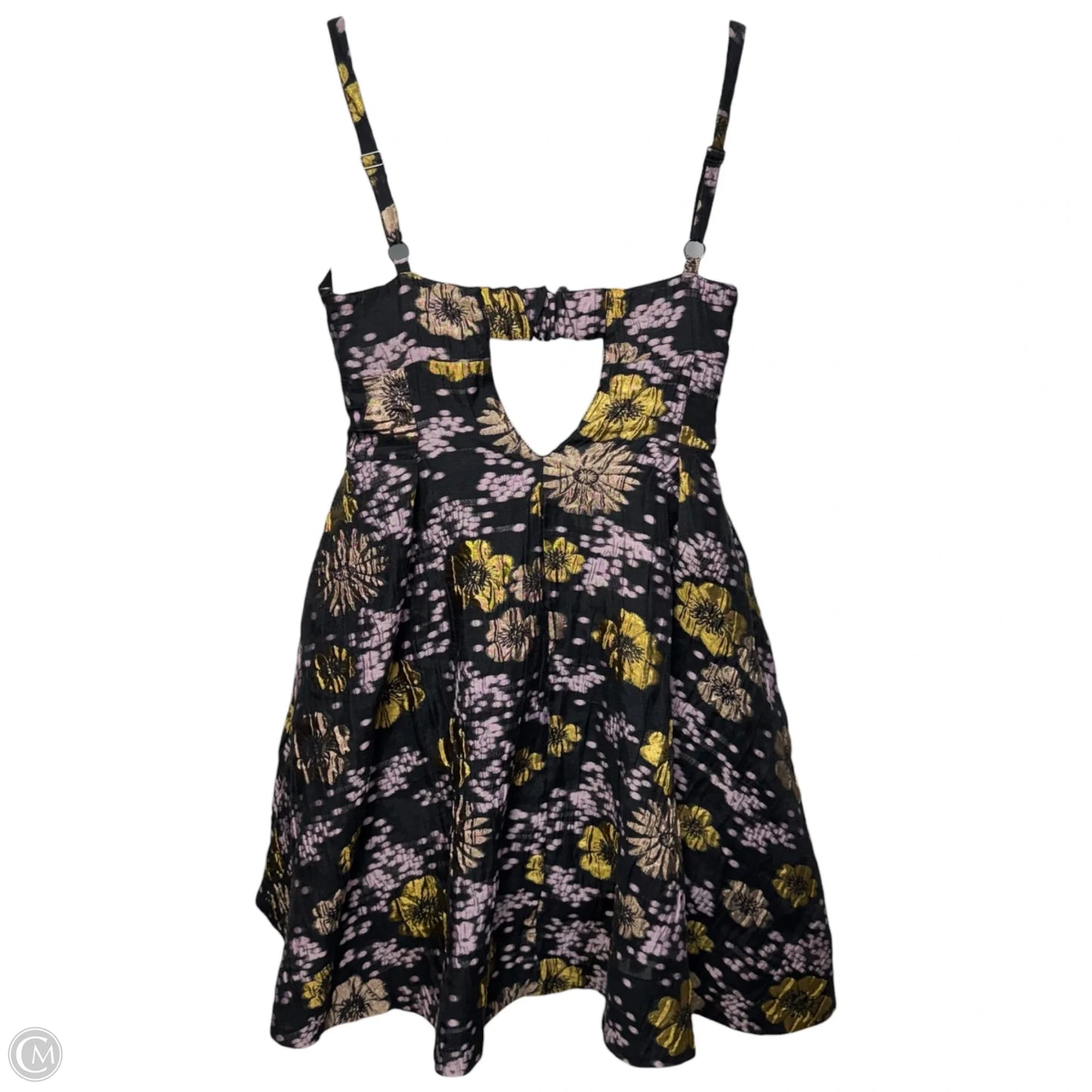 Jacquard A-Line Mini Dress By Anthropologie In Floral Print, Size: 8