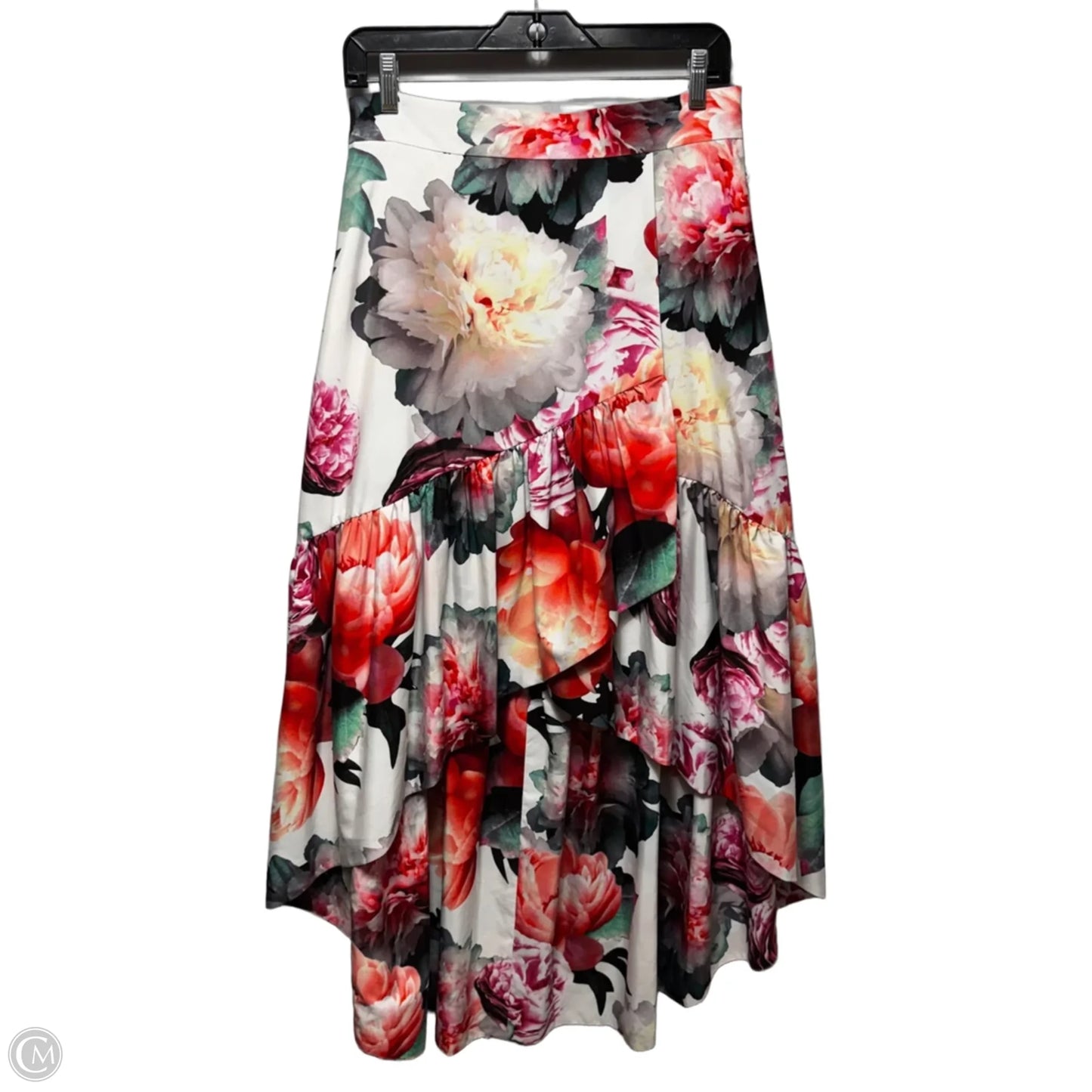High-Low Maxi Skirt By Eliza J In Floral Print, Size: 8