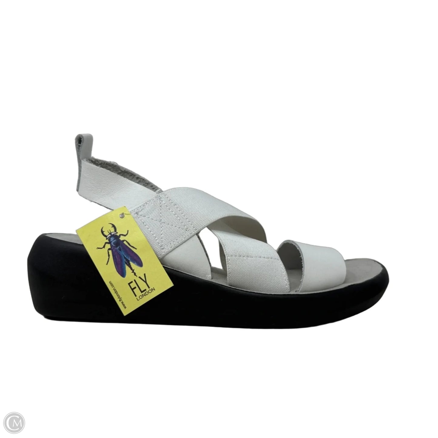 Baji Wedge Sandals By Fly London In White, Size: 7