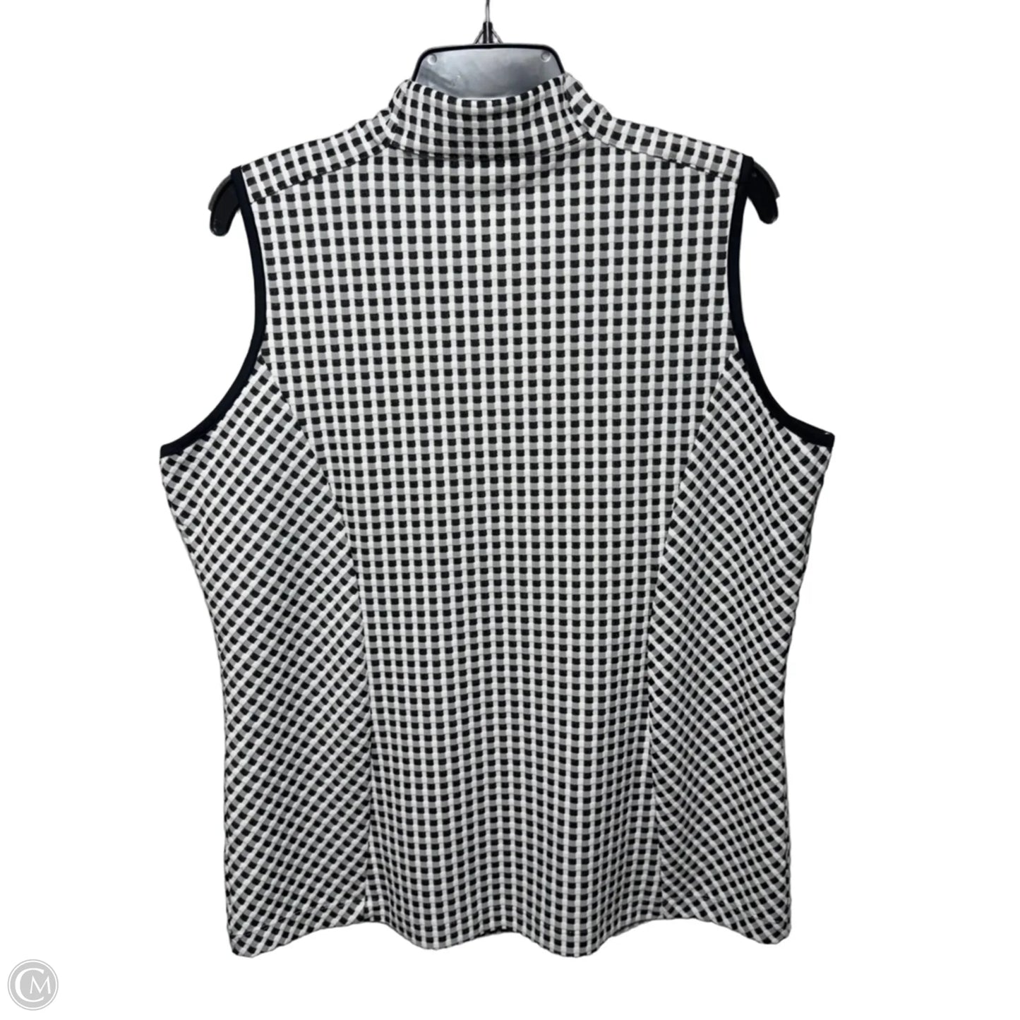 Top Sleeveless By Tail In Black & White, Size: Xl