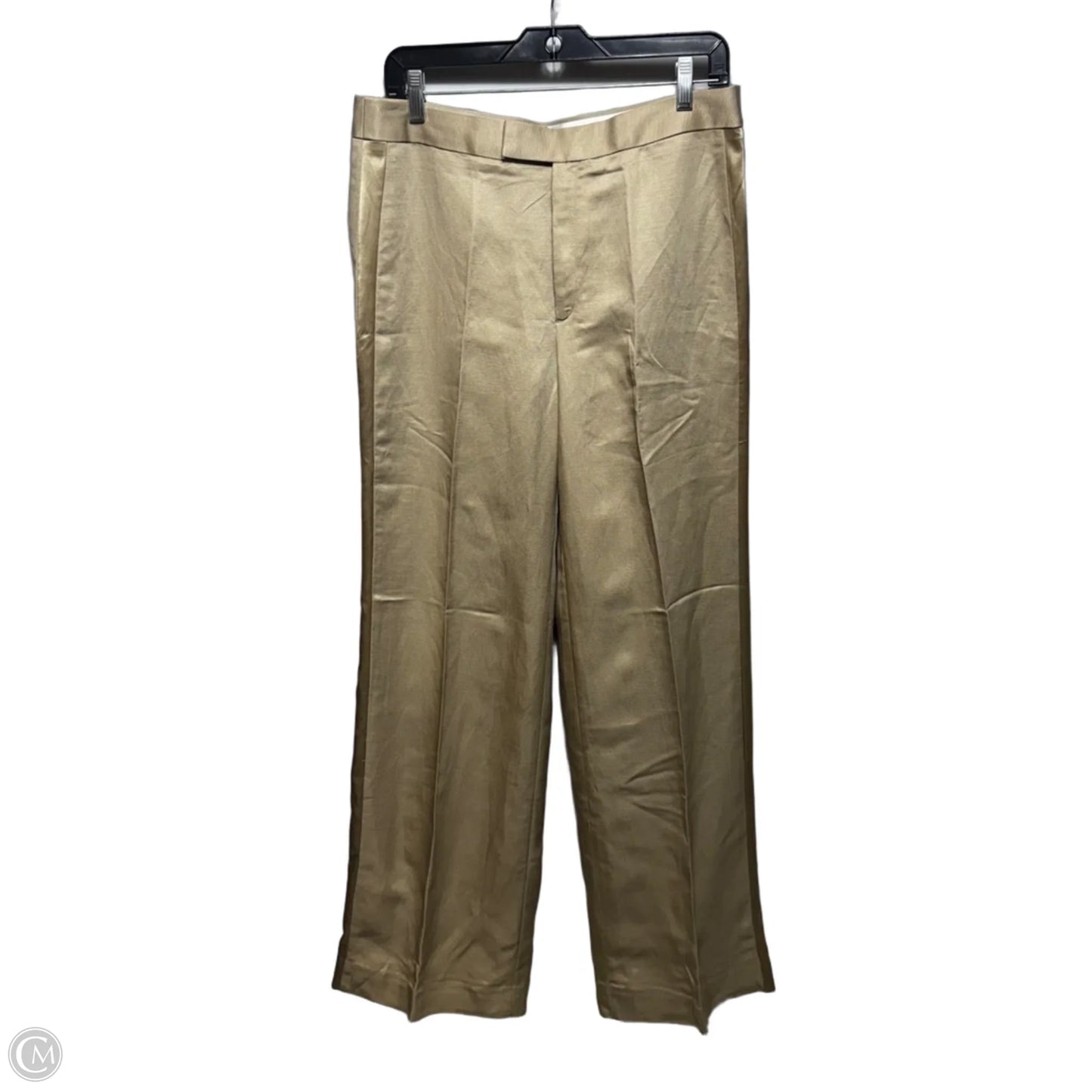 Linen Blend Pants Dress By Banana Republic In Tan, Size: 8