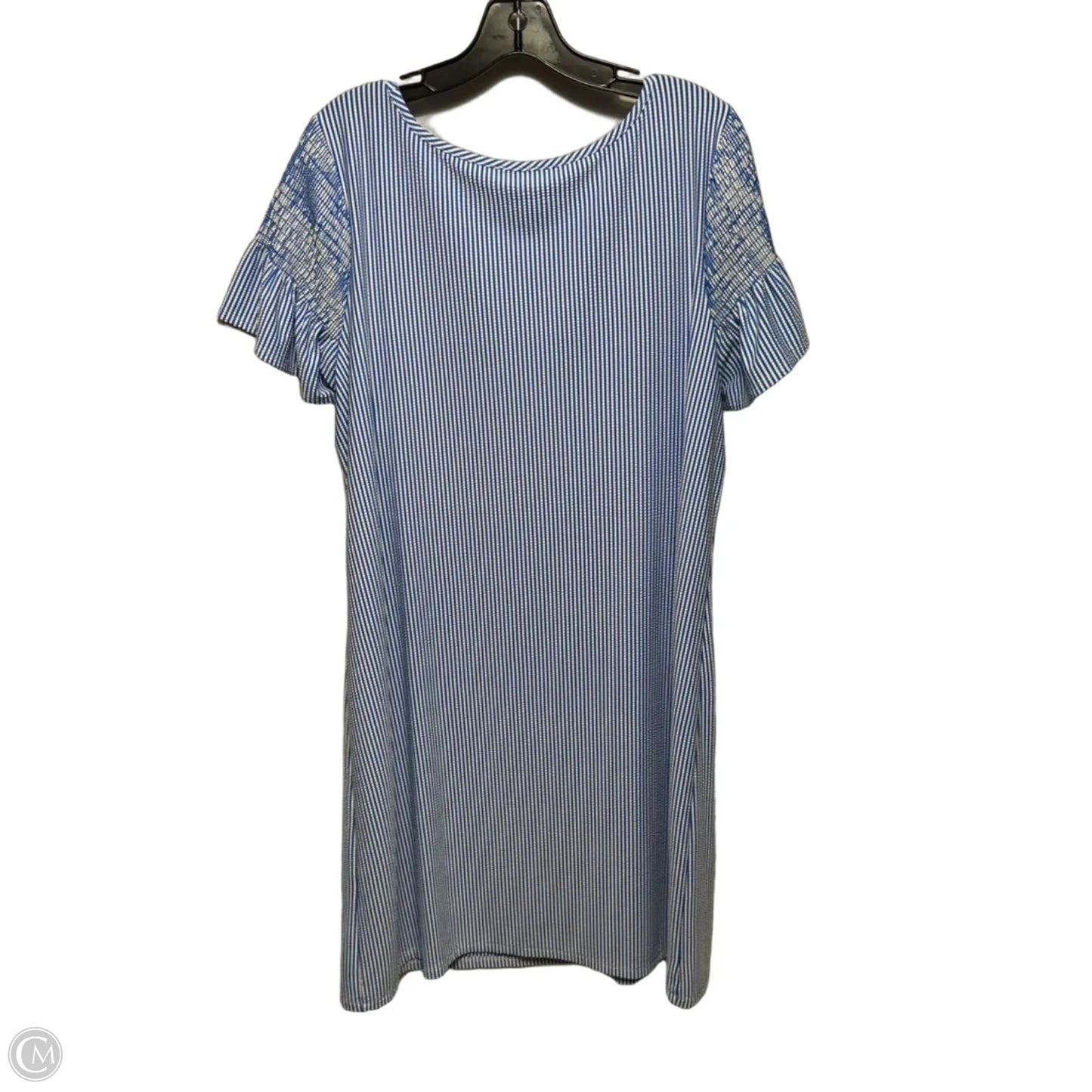 Dress Casual Midi By Talbots In Striped Pattern, Size: Xl