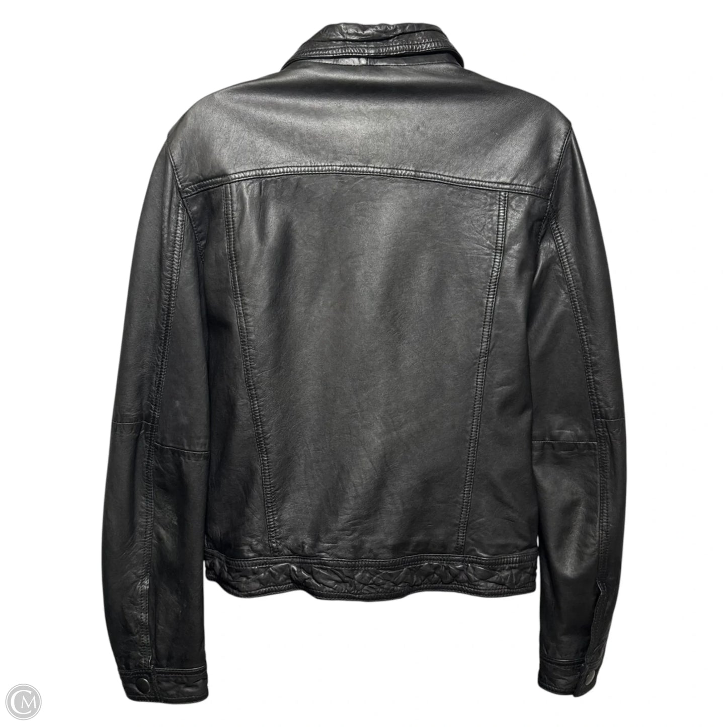 Jacket Leather By Treasure And Bond In Black, Size: M