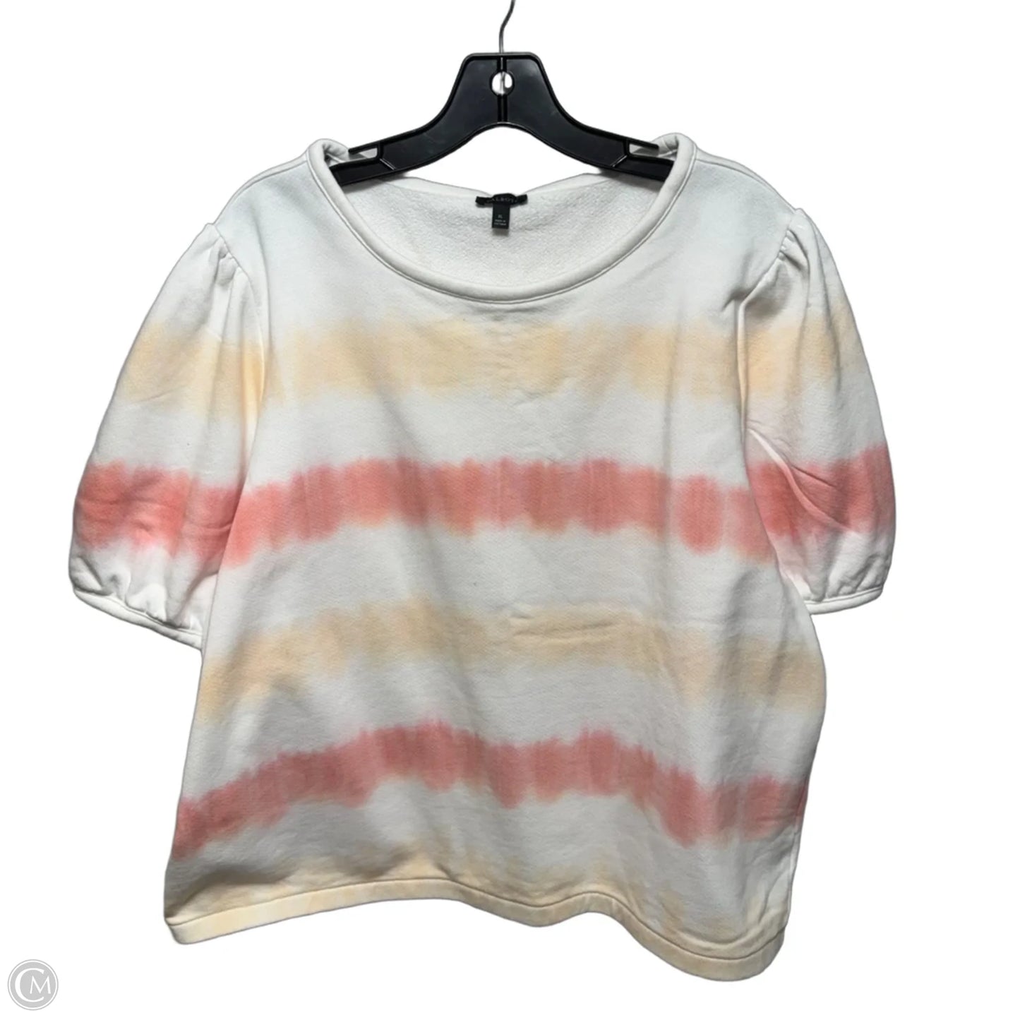 Top Short Sleeve By Talbots In Tie Dye Print, Size: Xl