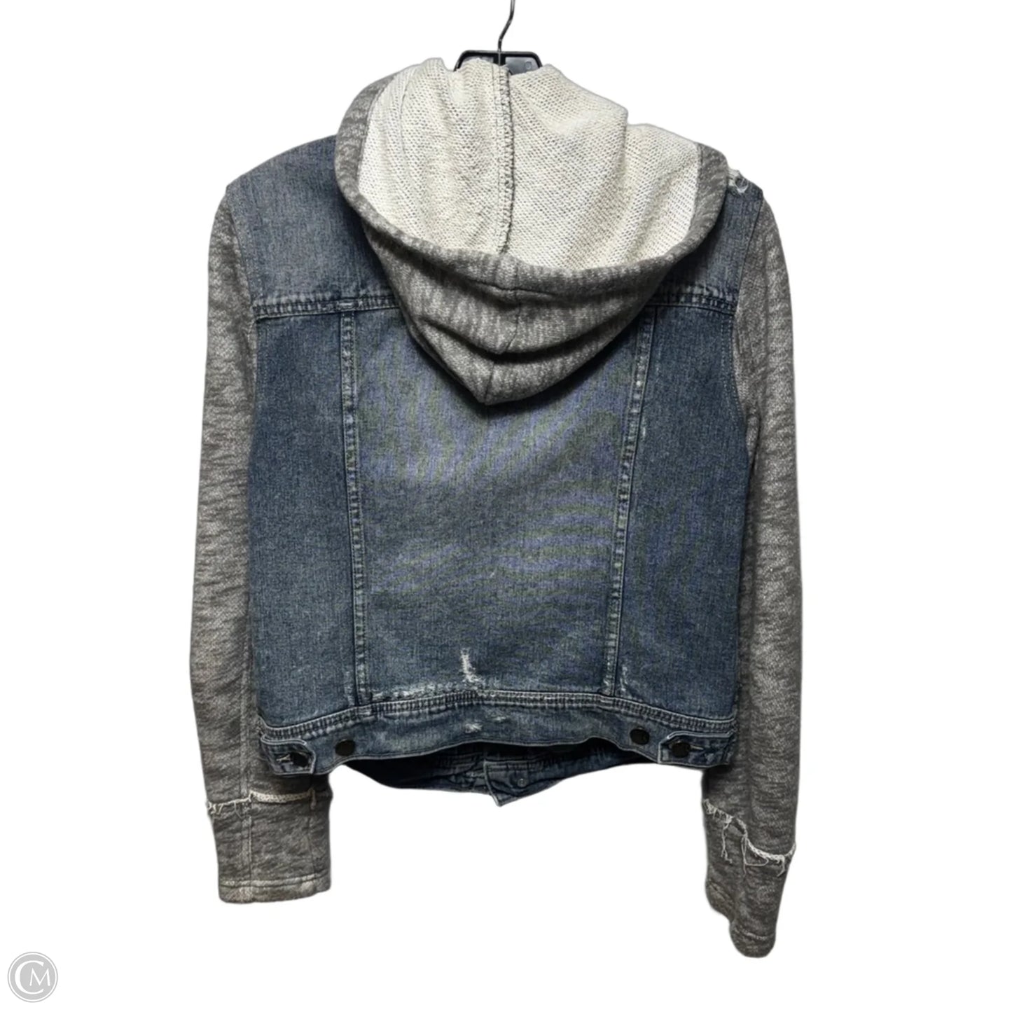 Jacket Denim By Free People In Blue Denim, Size: L