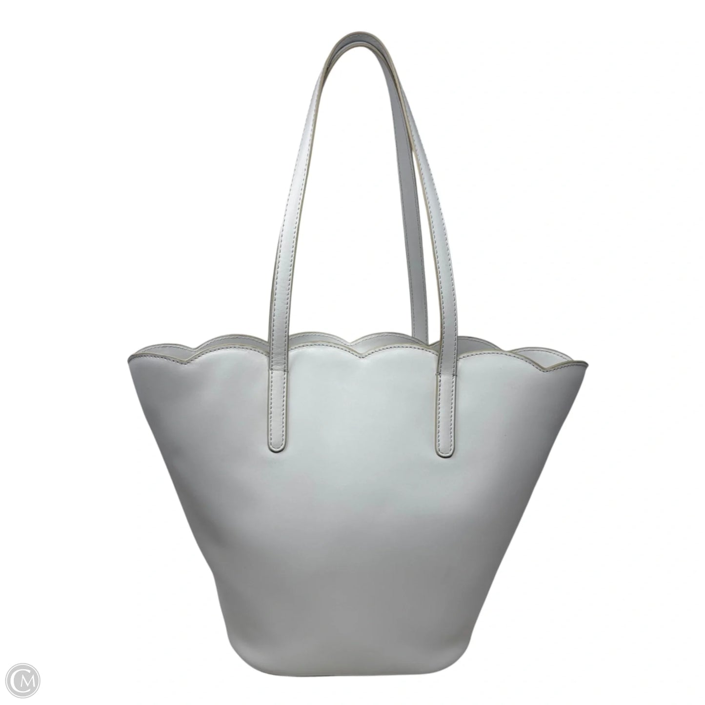 Daisy Scalloped Leather Tote By Antonio Melani, Size: Medium