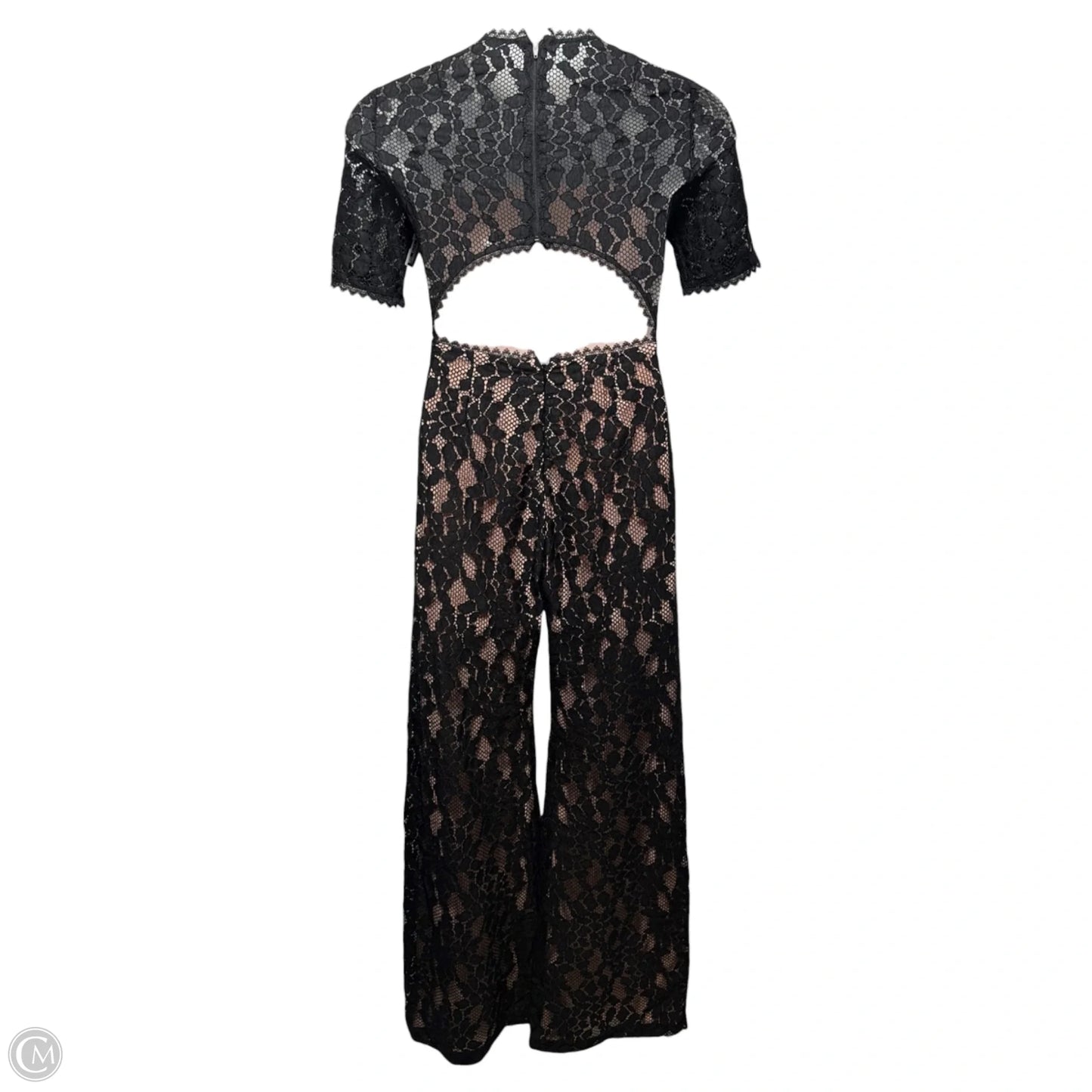 Janus Lace Wide Leg Jumpsuit By Alexis In Black & Tan, Size: M