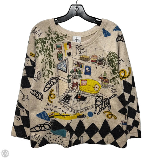 Fleece Top Long Sleeve By Inoah In Multi-colored, Size: M