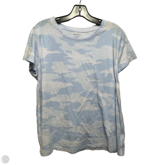 Athletic Top Short Sleeve By Athleta In Blue, Size: L