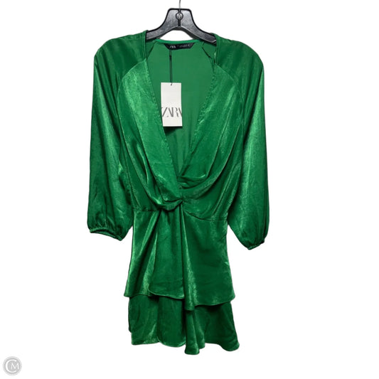 Dress Party Short By Zara In Green, Size: S