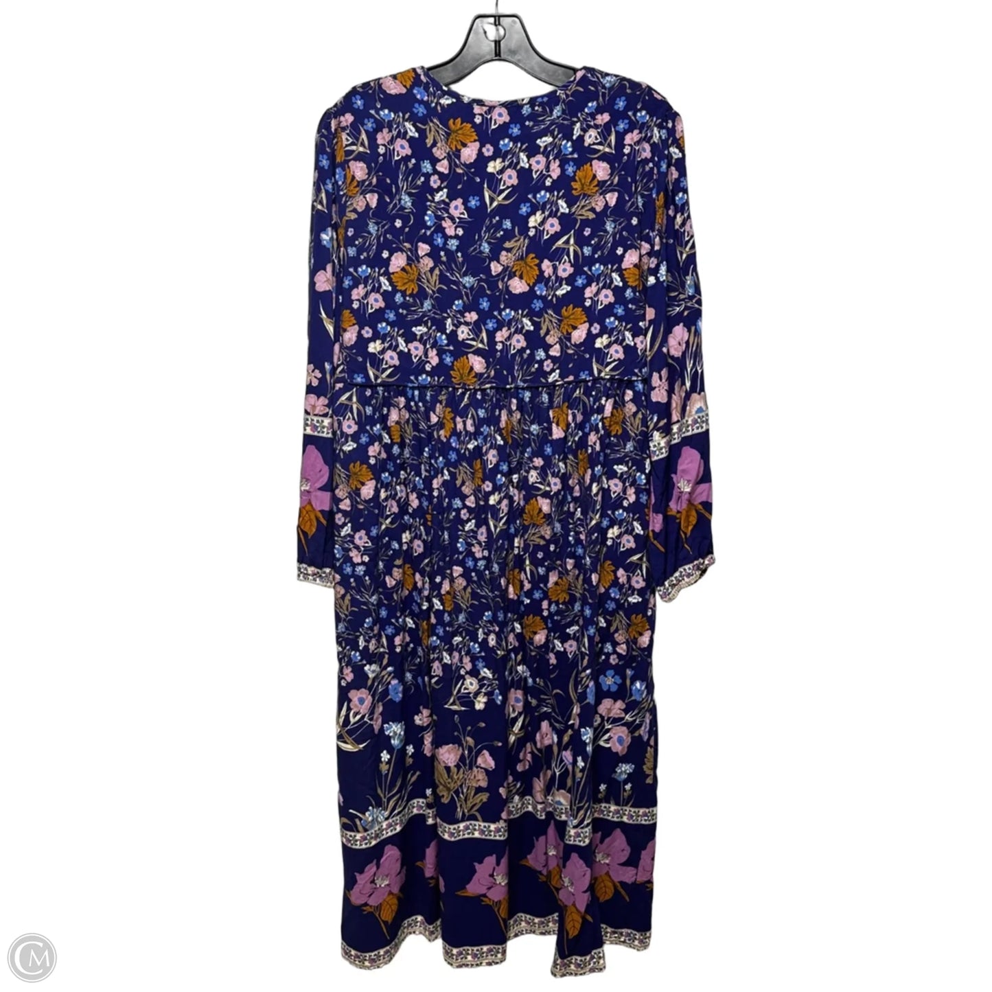Dress Casual Midi By R Vivimos In Floral Print, Size: L