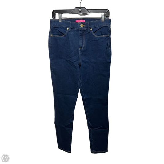 Eagan High Rise Super Jeans Designer By Lilly Pulitzer In Bennet Wash Denim, Size: 10