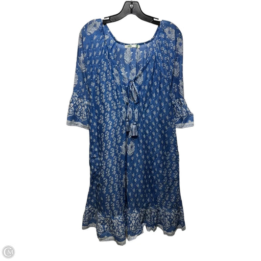 Dress Casual Midi By Dolma In Blue, Size: L