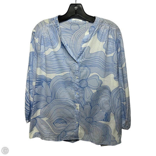 Top Long Sleeve By Opus In Blue, Size: M/L, German 40