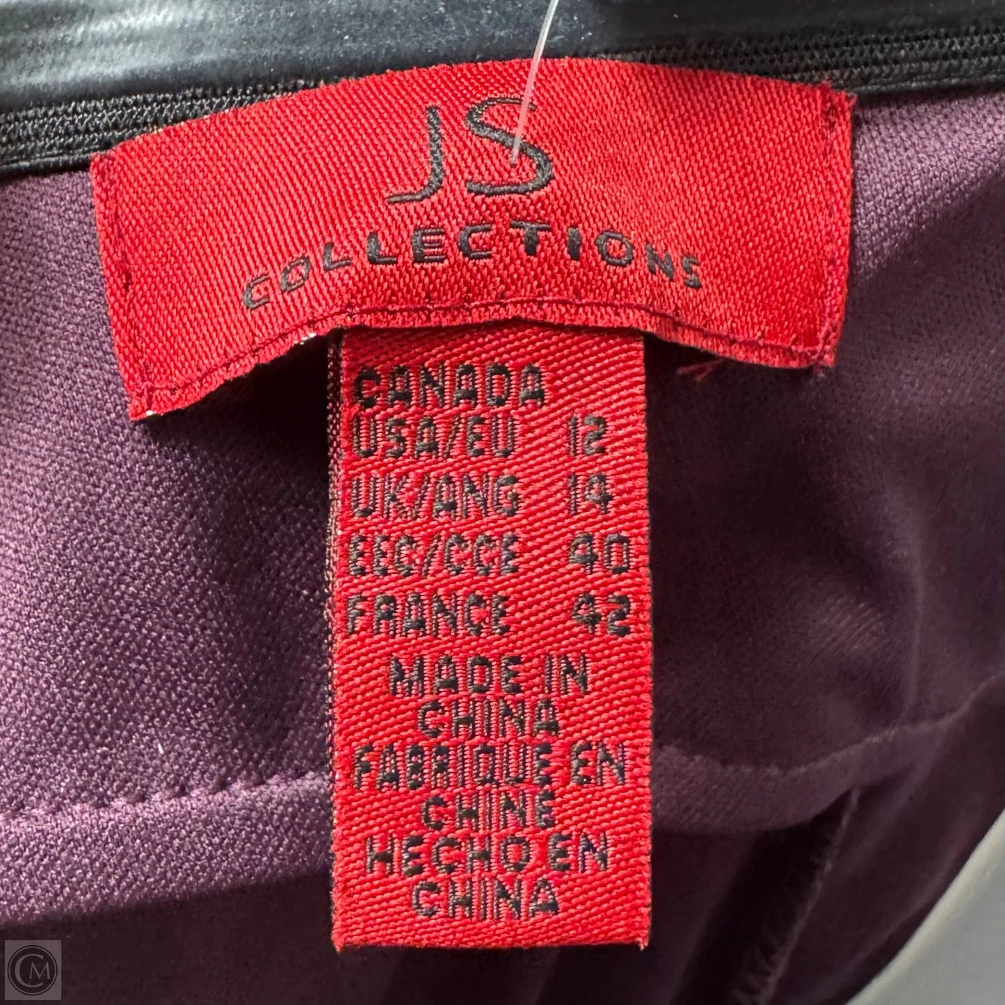Pleated Lace Cami Dress Casual Midi By Js Collections In Maroon, Size: 12