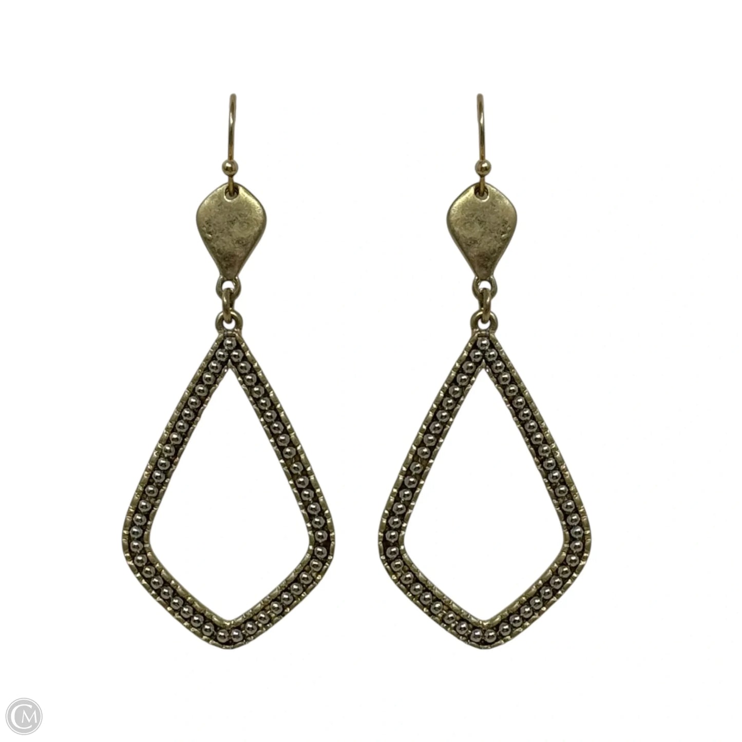 Two Tone Dangle Earrings