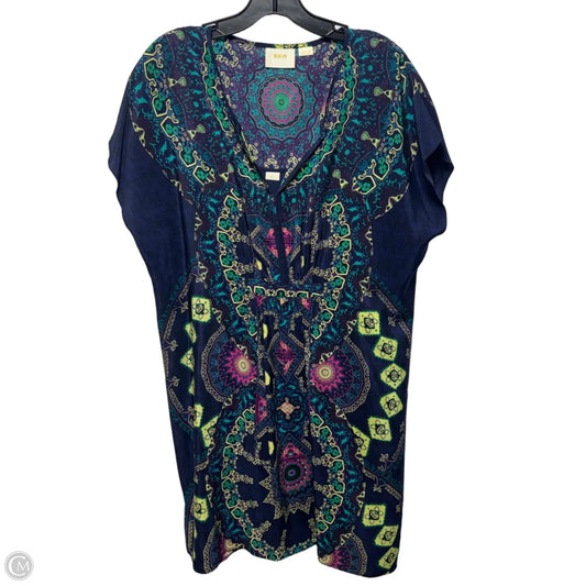 Silk Dress Casual Short By Maeve In Multi-colored, Size: M