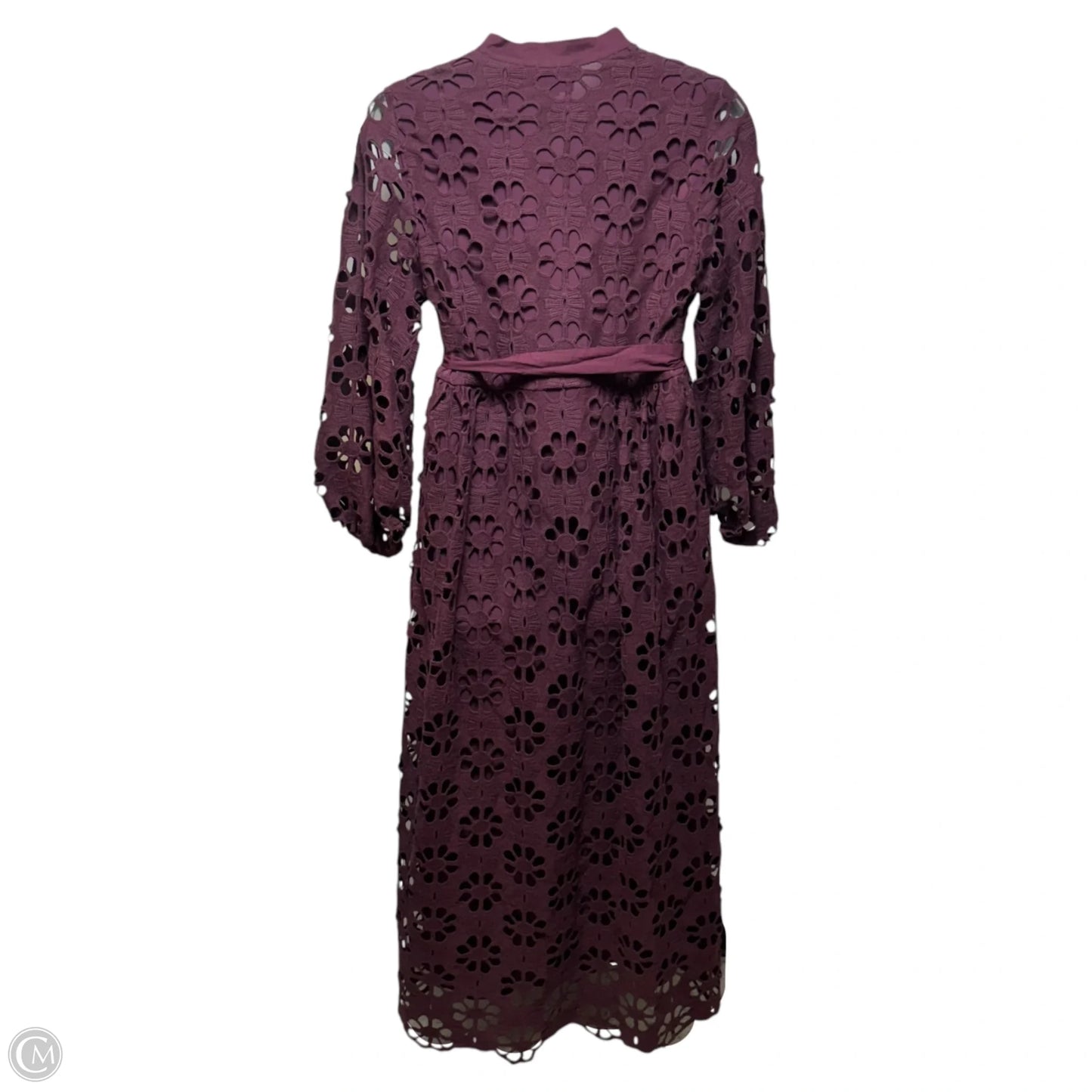 Calliope Lace Maxi Dress By Tuckernuck In Maroon, Size: L