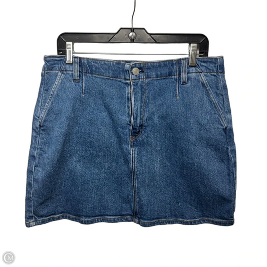 Skirt Mini & Short By Quince In Blue Denim, Size: 12