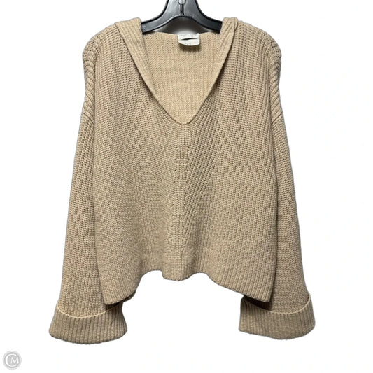 Hooded Sweater By Giada Forte In Tan, Size: L